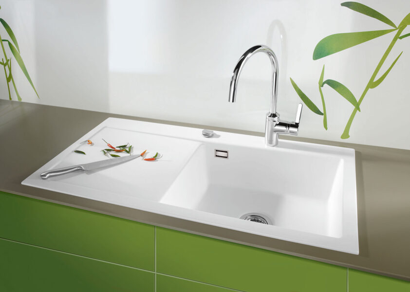 MERA 100 SL Virtuves izlietne 1000x510mm ar bļodu kreisajā pusē