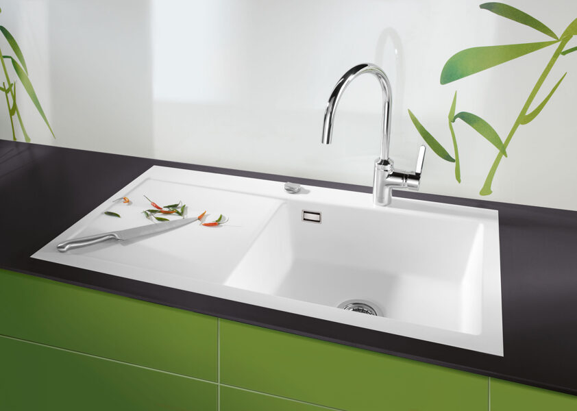 MERA 100 SL/F R Virtuves izlietne 976x486mm ar bļodu labajā pusē