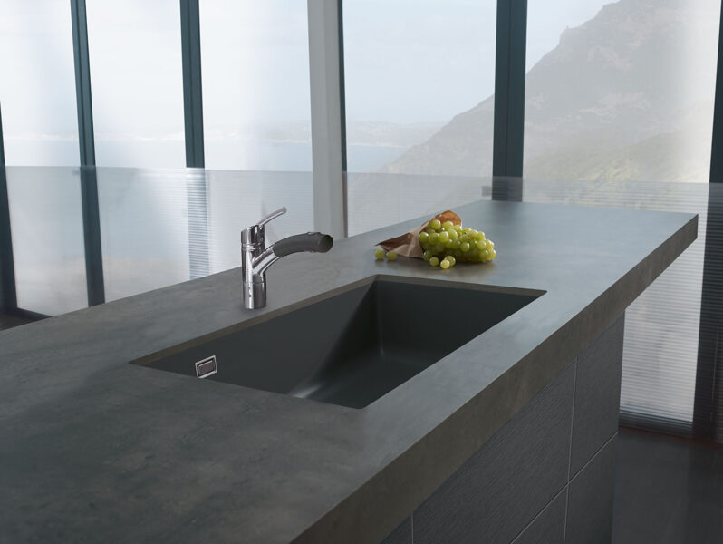 MERA 80 U Virtuves izlietne stiprināma zem virsmas 776x441mm