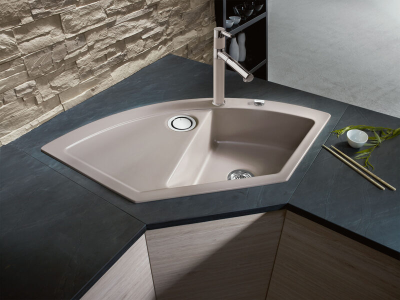 MERA ECK Virtuves izlietne stūra 1141x575mm