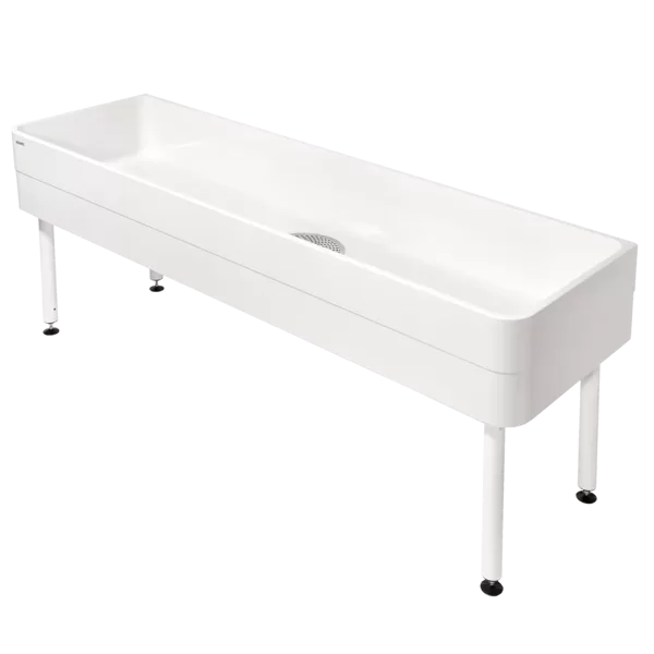 WC SIRIUS Darba telpas izlietne ar nosēdumu spaini, 2000x300/800x600mm, alpine white (2000102725 / SIRW775)