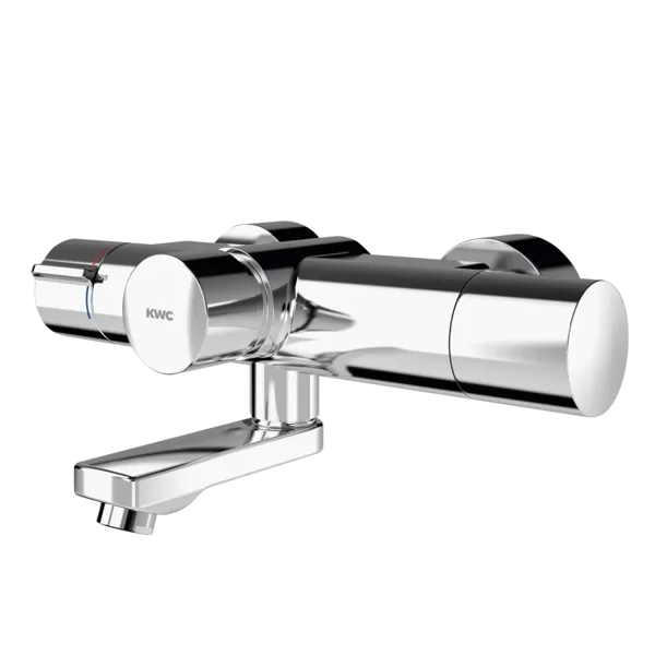 F5ST1104 KWC F5S-Therm pšaizveroš termostata ūdens dozators 6.0 l/min. ar iepriekš uzstādītu dezinfekcijas bloku, projekcija 135mm, hroms