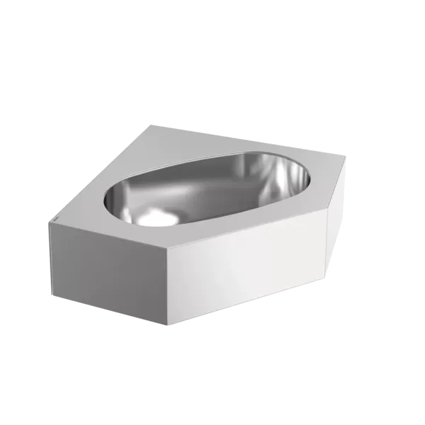 KWC ANIMA stūra izlietne 310x121x310mm, nerūsējošais tērauds (203.0499.146 / WT310E)