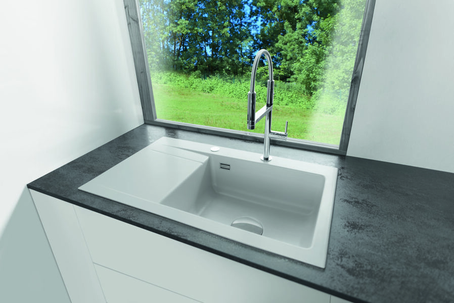 STEMA 86 SL Virtuves izlietne 860x510mm ar bļodu kreisajā pusē