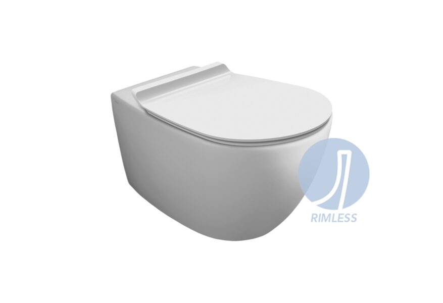 VI18 VIGNONI "RIMLESS" WC stiprināms pie sienas 560x365xh340mm (stiprinājumi F85 un poda sēdriņķis jāpasūta atsevišķi)