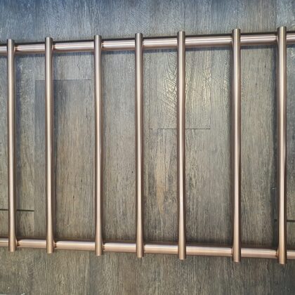 TURIN0900500 Brushed red Gold 18k dvieļu žāvētājs Turin 900x530 mm, nerūsējošais tērauds##